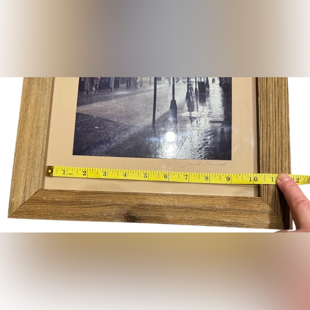 Signed 16x14 Jack Buck framed vintage New Orleans architecture photography - Picture 7 of 9